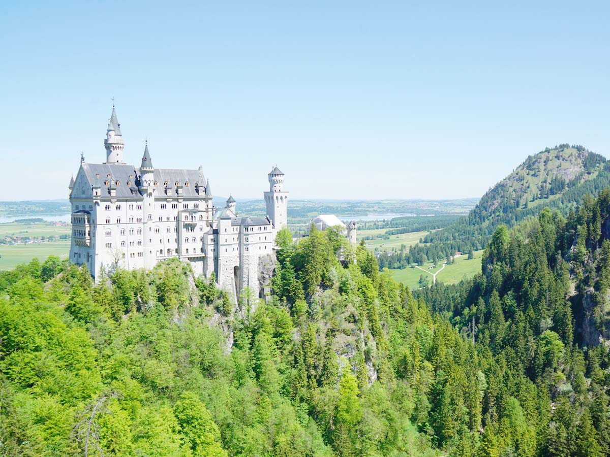 View of Neuschwanstein Castle from Marienbrucke