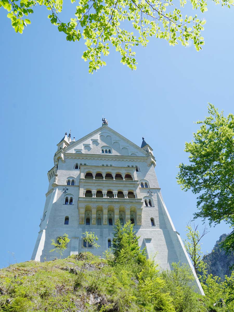 View of Neuschwanstein Castle from Path Tegelbergbahn