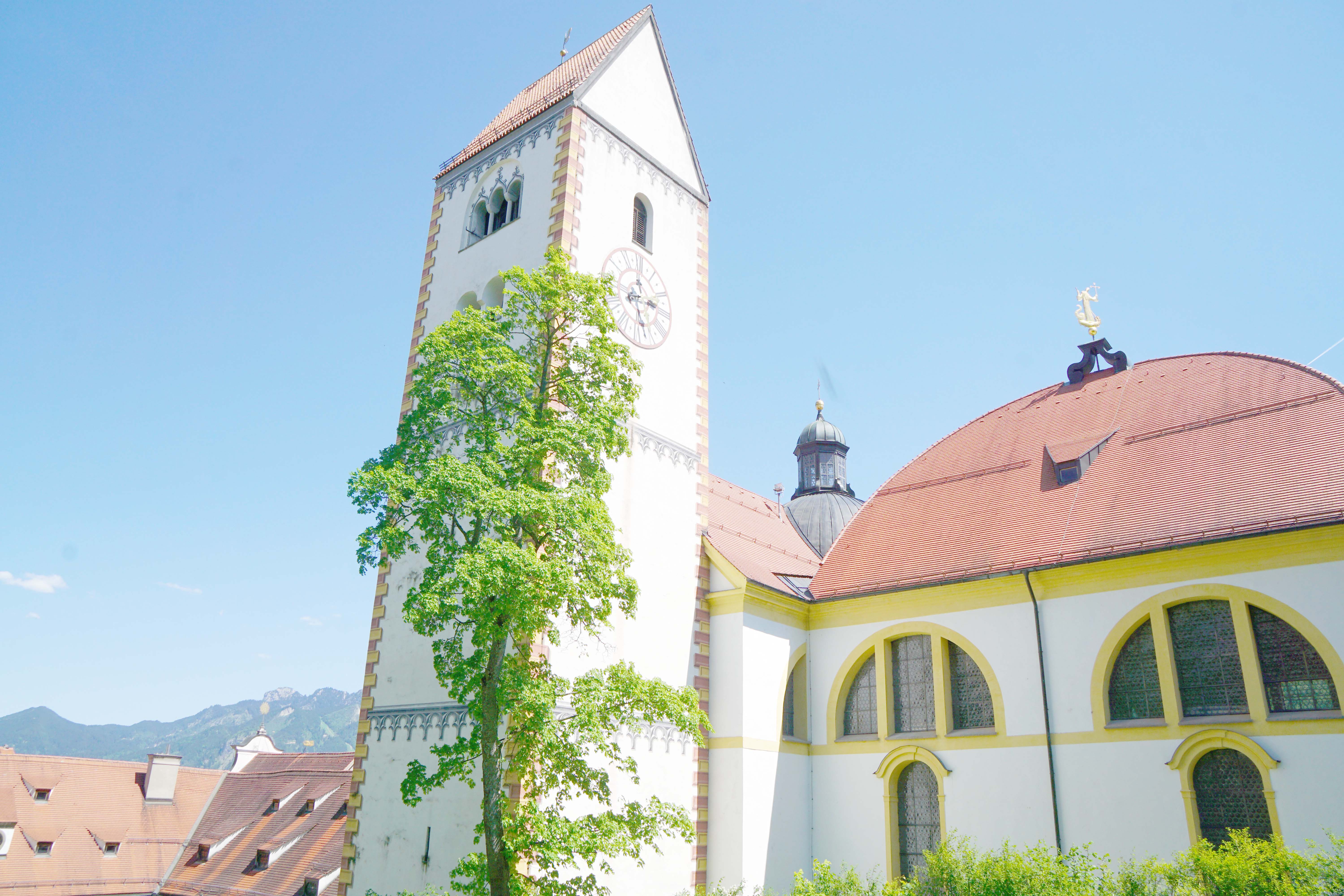 White and Yellow Church of Fussen Germany