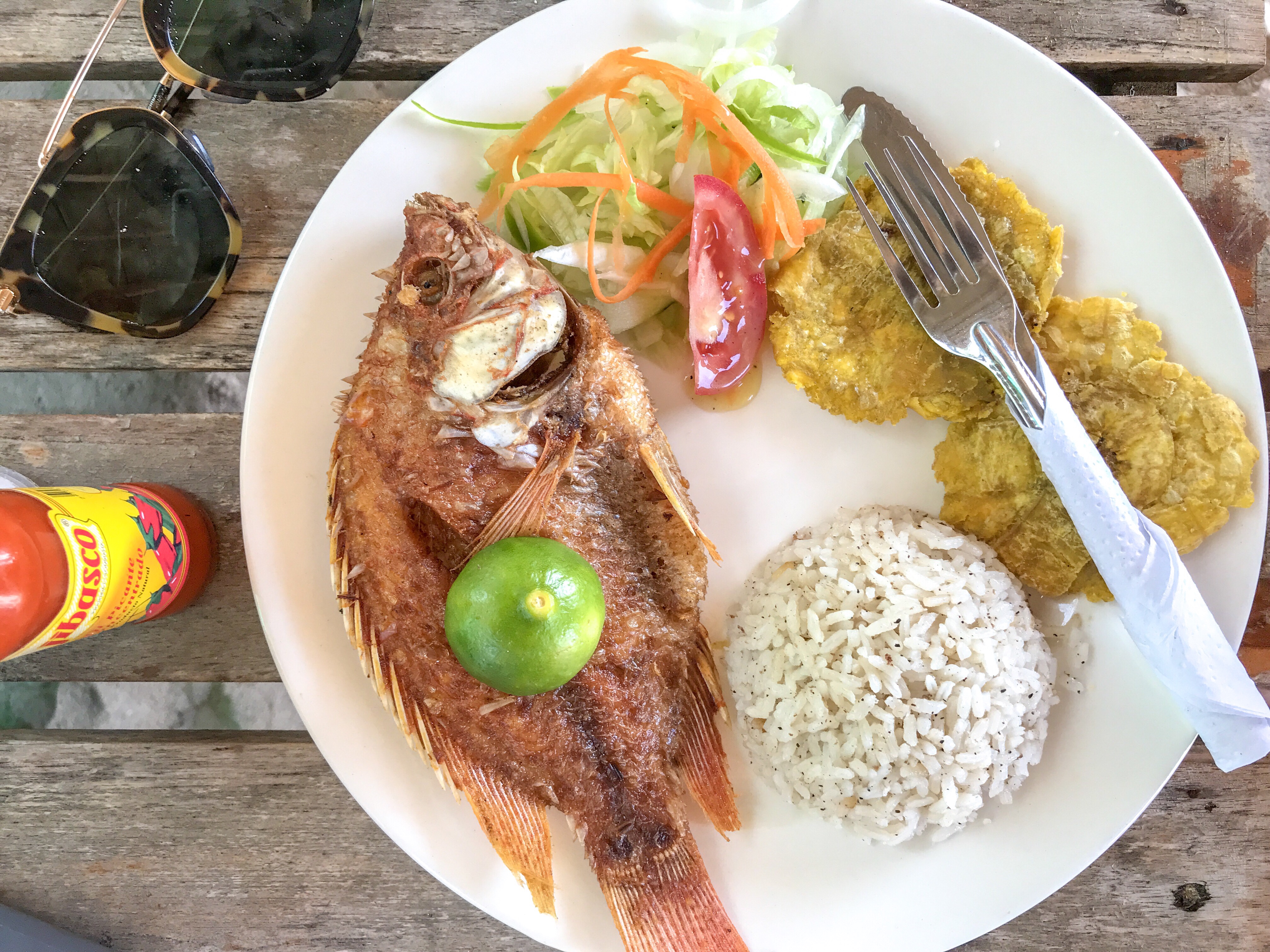 Fried Fish and Coconut Rice